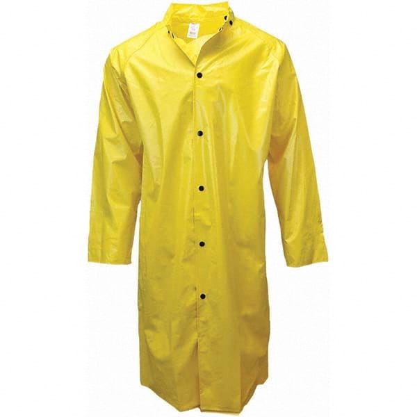 Neese - Size L Yellow Rain & Flame Resistant/Retardant Coat - Exact Industrial Supply