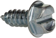 Value Collection - #14 Hex Washer Head Slotted Sheet Metal Screw - Steel, 5/8" Length Under Head, Grade 2 - Exact Industrial Supply