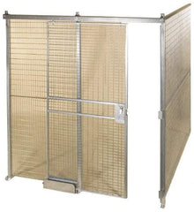 Folding Guard - 12' Long x 8" Wide, Welded Wire Room Kit - 2 Walls - Exact Industrial Supply