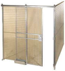 Folding Guard - 16' Long x 16" Wide, Welded Wire Room Kit - 2 Walls - Exact Industrial Supply