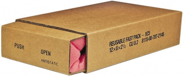 Ability One - Boxes & Crush-Proof Mailers; Type: Folded Shipping Box ; Width (Inch): 12 ; Length (Inch): 18 ; Height (Inch): 3 - Exact Industrial Supply