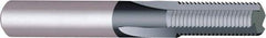 Vargus - M4.5x0.75 Thread, 1/8" Shank Diam, TiAlN Coating, Solid Carbide Straight Flute Thread Mill - 3 Flutes, 1-1/2" OAL, M4.5 Min Noml Diamter - Exact Industrial Supply
