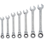 STANLEY® 7 Piece Metric Ratcheting Combination Wrench Set – 12 Point - Exact Industrial Supply