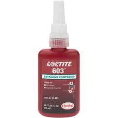 Loctite - Threadlockers & Retaining Compounds - 603 50ML BOTTLE LOCTITE RETAINNG COMPOUND - Exact Industrial Supply