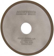 Norton - 6" Diam x 1-1/4" Hole x 1/8" Thick, 150 Grit Surface Grinding Wheel - Diamond, Type 1A1, Very Fine Grade, Resinoid Bond - Exact Industrial Supply