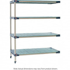 Metro - Plastic Shelving Type: Structural Plastic Open Shelving Shelf Capacity (Lb.): 2,000 - Exact Industrial Supply