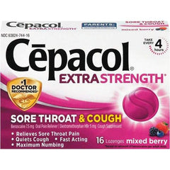 Cepacol - Mixed Berry Flavor Cough Drop Lozenges - Sore Throat Relief - Exact Industrial Supply