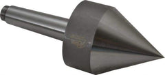 Riten - MT4 Taper Shank, Live Center - 3-1/2" Point Diam, 4-15/16" Point Len, 1,500 Lb Max Workpc, Pipe Nose Point - Exact Industrial Supply