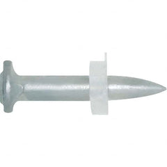 Powder Actuated Pins & Threaded Studs; Type: Drive Pin; Shank Length (mm): 27.000; Shank Diameter (mm): 27.000; Head Diameter (mm): 8.000; Material: Steel; Thread Length (Inch): 0; Finish/Coating: Zinc; Material Application: Concrete