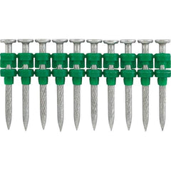 Nails For Power Nailers; Nail Type: Concrete Nails; Diameter (Decimal Inch): 0.1080; Material: Steel; Shank Type: Ring; Collation Type: Straight Stick; Finish/Coating: Zinc; Head Type: Round; Collation Material: Plastic; For Use With: C5 Trak-It Power Nai