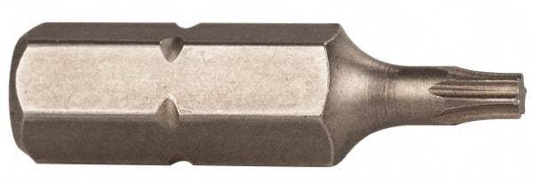 Wiha - 1/4" Drive T8 Torx Screwdriver Bit - 1" OAL, Power Bit - Exact Industrial Supply