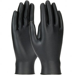 Disposable Gloves: Size Small, 6 mil, Nitrile Black