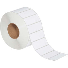 Value Collection - Pack of 4 Rolls, 3,850 Labels per Roll, 4" x 1-1/2" White Topcoated Facestock Thermal Labels - Exact Industrial Supply