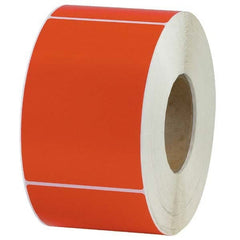 Value Collection - Pack of 4 Rolls, 1,000 Labels per Roll, 4" x 6" Red Topcoated Facestock Thermal Labels - Exact Industrial Supply