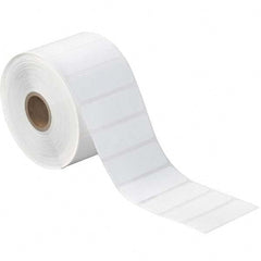 Value Collection - Pack of 12 Rolls, 1,780 Labels per Roll, 2-1/4" x 3/4" White Paper Thermal Labels - Exact Industrial Supply
