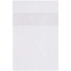 Value Collection - Pack of (2000), 7 x 7" 1 mil Flap Lock Poly Bags - Exact Industrial Supply