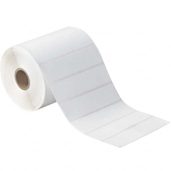 Value Collection - Pack of 12 Rolls, 1,310 Labels per Roll, 4" x 1" White Paper Thermal Labels - Exact Industrial Supply
