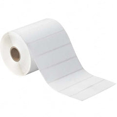 Value Collection - Pack of 12 Rolls, 1,310 Labels per Roll, 4" x 1" White Paper Thermal Labels - Exact Industrial Supply