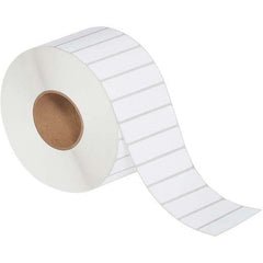 Value Collection - Pack of 4 Rolls, 5,560 Labels per Roll, 4" x 1" White Topcoated Facestock Thermal Labels - Exact Industrial Supply
