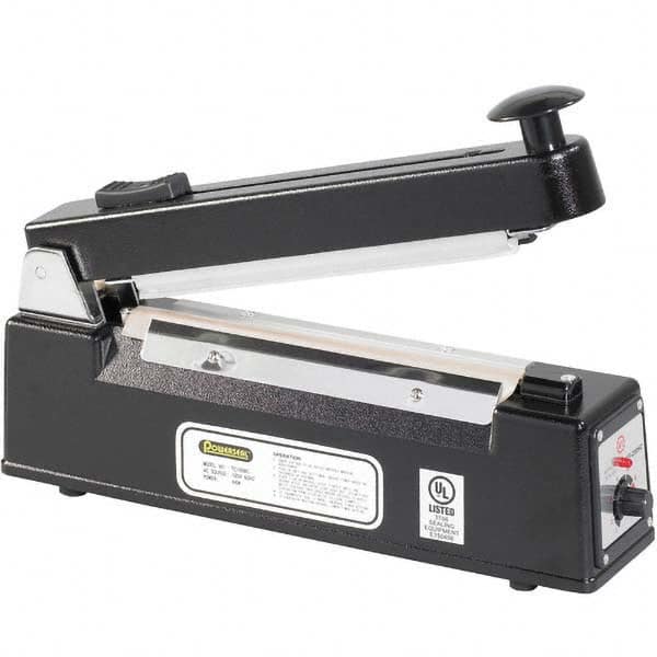 Value Collection - Polybag & Impulse Sealers Type: Table Top Thermal Impulse Sealer w/Cutter Maximum Seal Size: 8 (Inch) - Exact Industrial Supply