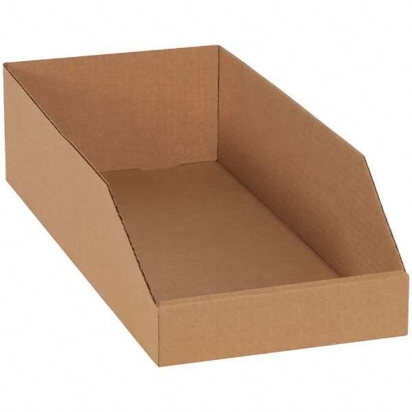 Cardboard Drawer Bin: Brown Kraft, Cardboard, 40 Lb Capacity