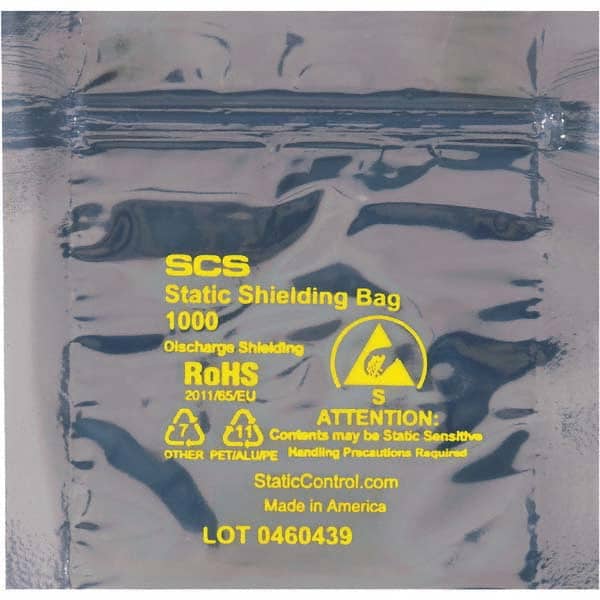 Value Collection - Pack of (100), 18 x 18" 3 mil Anti-Static Poly Bags - Exact Industrial Supply