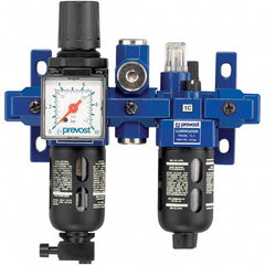 Prevost - Filter, Regulator & Lubricator (FRL) Units Configuration: 2 Pc. Filter/Regulator-Lubricator Body Type: Standard - Exact Industrial Supply