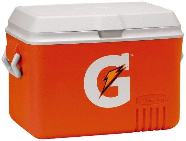 Gatorade - 48 Qt Ice Chest - Plastic, Orange/White - Exact Industrial Supply