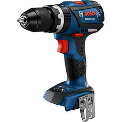 Bosch - 18 Volt 1/2" Keyless Chuck Cordless Hammer Drill - 0 to 28,500 BPM, 0 to 600 & 0 to 1,900 RPM, Reversible - Exact Industrial Supply