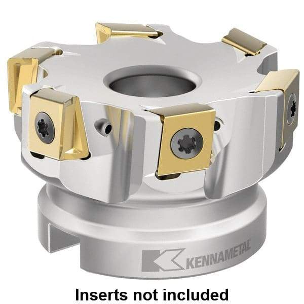 Kennametal - Indexable Square-Shoulder Face Mills Cutting Diameter (mm): 63.00 Cutting Diameter (Decimal Inch): 2.4803 - Exact Industrial Supply