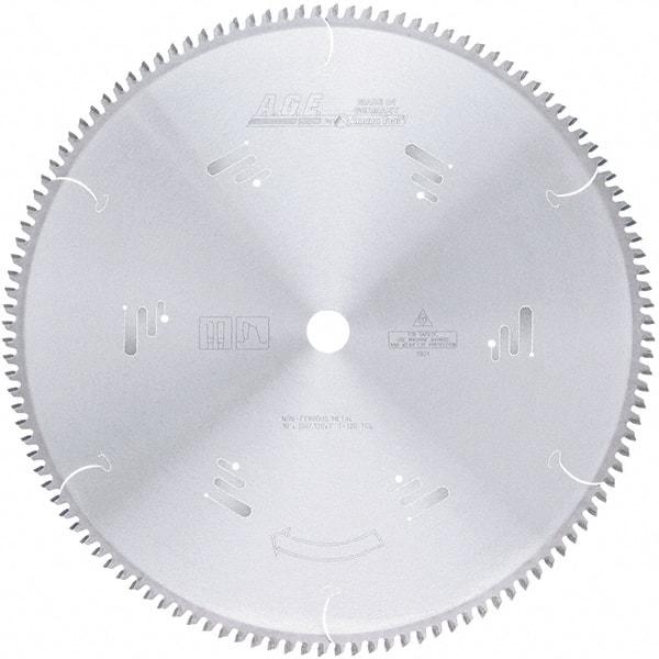 Amana Tool - 18" Diam, 1" Arbor Hole Diam, 120 Tooth Wet & Dry Cut Saw Blade - Carbide-Tipped, Clean Action, Standard Round Arbor - Exact Industrial Supply