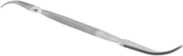 Grobet - 7" Riffler Precision Swiss Pattern File - Silversmith's Handle - Exact Industrial Supply