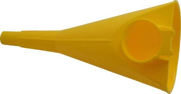 Eagle - 9 Inch Long, Safety Can Poly Funnel - Compatible with 1/2 and 5 Gallon Type I Safety Cans - Exact Industrial Supply