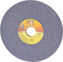 Norton - 8" Diam x 1-1/4" Hole x 1/4" Thick, I Hardness, 46 Grit Surface Grinding Wheel - Aluminum Oxide, Type 1, Coarse Grade, 3,105 Max RPM, Vitrified Bond, No Recess - Exact Industrial Supply