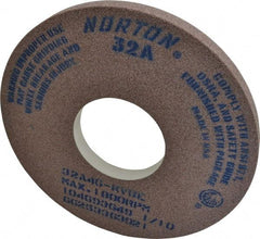 Norton - 14" Diam x 5" Hole x 1" Thick, K Hardness, 46 Grit Surface Grinding Wheel - Aluminum Oxide, Type 1, Coarse Grade, 1,800 Max RPM, Vitrified Bond, No Recess - Exact Industrial Supply