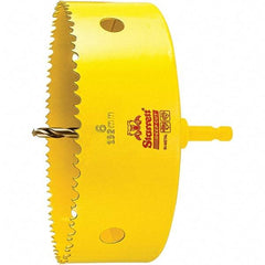 Starrett - 6" Diam, 2" Cutting Depth, Hole Saw - High Speed Steel Saw, Toothed Edge - Exact Industrial Supply