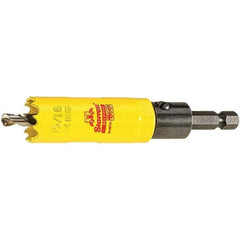 Starrett - 15/16" Diam, 2" Cutting Depth, Hole Saw - High Speed Steel Saw, Toothed Edge - Exact Industrial Supply