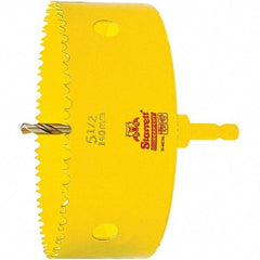 Starrett - 5-1/2" Diam, 2" Cutting Depth, Hole Saw - High Speed Steel Saw, Toothed Edge - Exact Industrial Supply