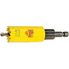 Starrett - 1-1/8" Diam, 2" Cutting Depth, Hole Saw - High Speed Steel Saw, Toothed Edge - Exact Industrial Supply