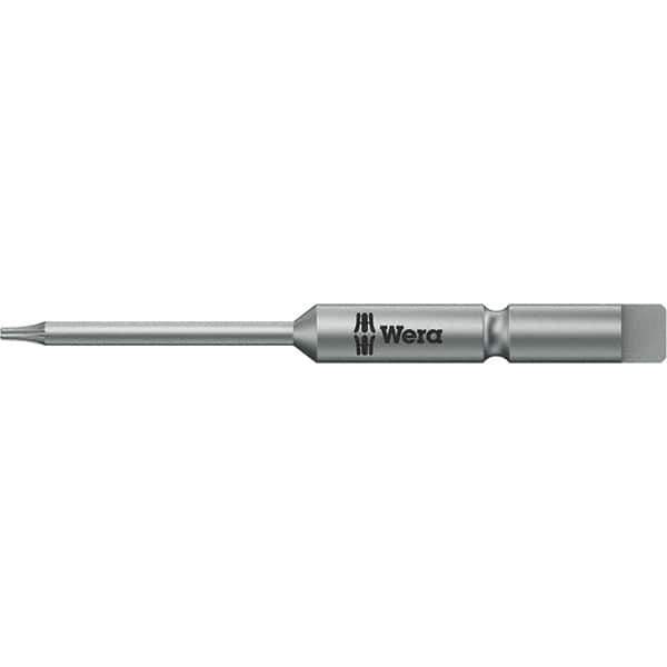 Wera - 4mm Drive IPR1 Tamperproof Torx Screwdriver Bit - 64mm OAL, Power Bit - Exact Industrial Supply