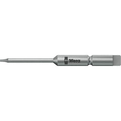 Wera - 4mm Drive IPR1 Tamperproof Torx Screwdriver Bit - 44mm OAL, Power Bit - Exact Industrial Supply