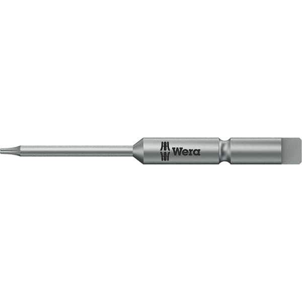Wera - 4mm Drive IPR3 Tamperproof Torx Screwdriver Bit - 44mm OAL, Power Bit - Exact Industrial Supply