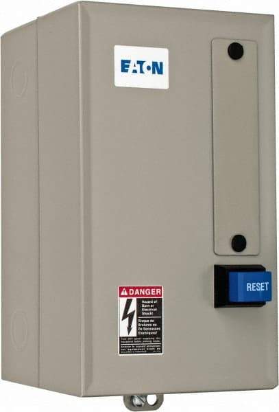 Eaton Cutler-Hammer - 208 Coil VAC, 18 Amp, Nonreversible Enclosed Enclosure NEMA Motor Starter - 3 hp at 1 Phase, 1 Enclosure Rating - Exact Industrial Supply