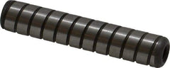 Holo-Krome - 3/8" Diam x 2" Pin Length 4000 Alloy Steel Pull Out Dowel Pin - Black Luster Finish, C 47-58 & C 60 (Surface) Hardness, 1 Beveled & 1 Threaded End - Exact Industrial Supply