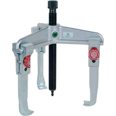 KUKKO - 3 Jaw, 1-1/2" to 6-3/8" Spread, 7-1/2 Ton Capacity, Reversible Puller - 5-7/8" Reach, For Bearings, Gears, Discs, Bushings, Seals - Exact Industrial Supply