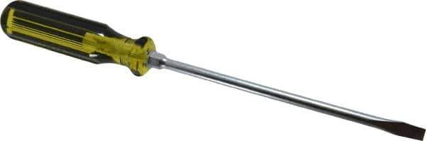 Stanley - Standard Slotted Screwdriver - Round Shank, Acetate Handle - Exact Industrial Supply