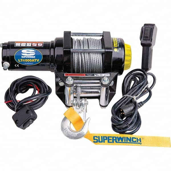 Superwinch - Automotive Winches Type: DC Electric Winch Pull Capacity (Lb.): 4,000 (Pounds) - Exact Industrial Supply