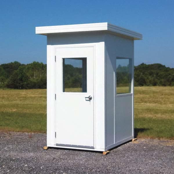 Panel Built - 6' Long x 6' Wide x 8' High, Guard Booth - Exact Industrial Supply