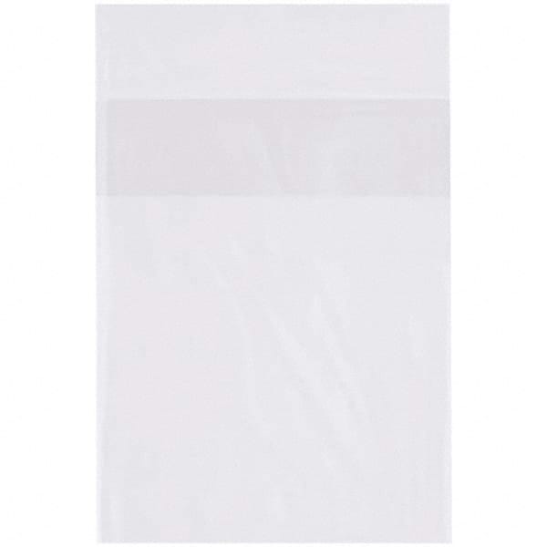 Value Collection - Pack of (1000), 8 x 10" 2 mil Flap Lock Poly Bags - Exact Industrial Supply