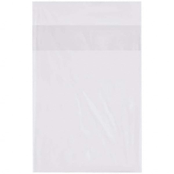 Value Collection - Pack of (1000), 9 x 12" 1 mil Flap Lock Poly Bags - Exact Industrial Supply